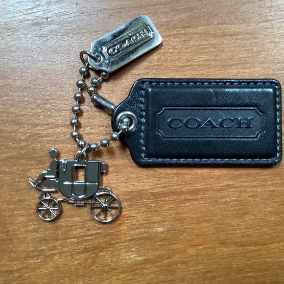 Coach Leather and Silver-Tone Bag Charms/Bag Tags/Hang Tags - Picture 2 of 9